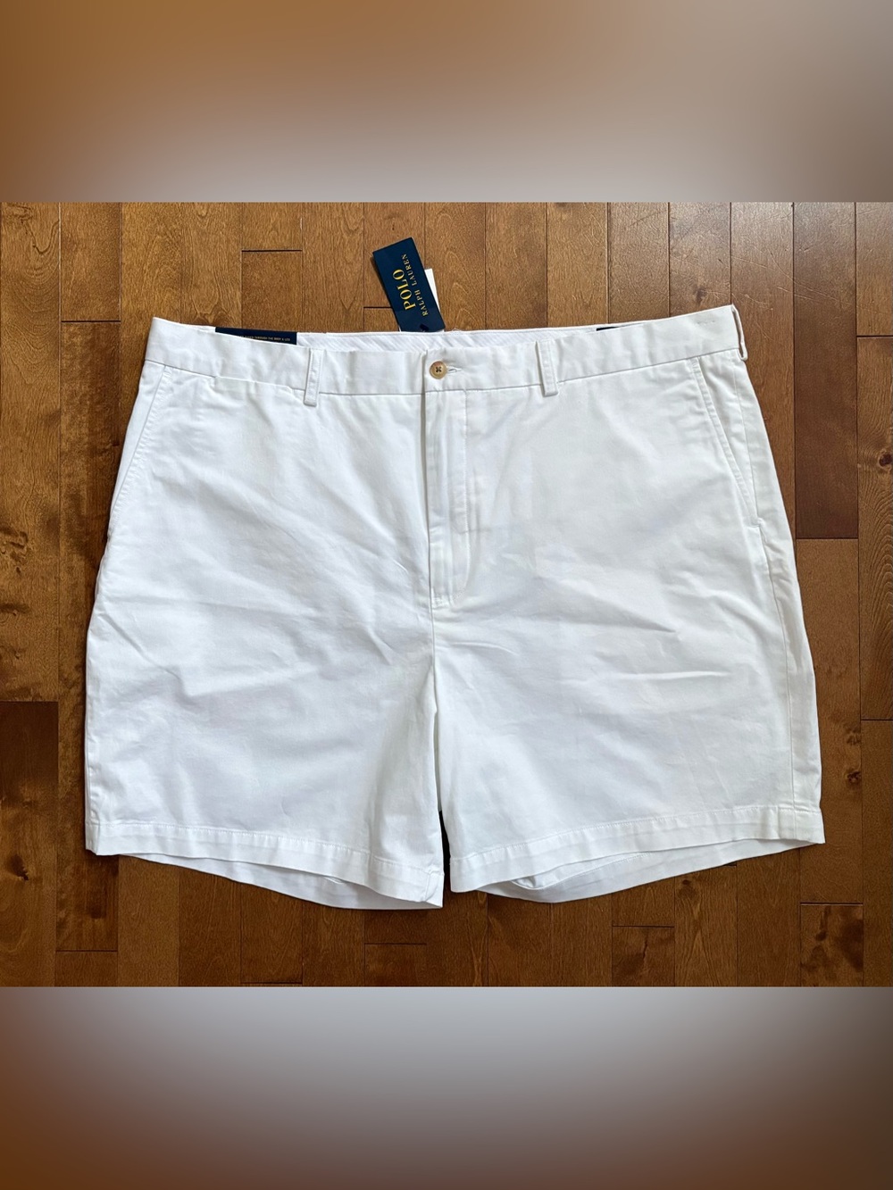 Polo Ralph Lauren Mens Size 42 NWT Stretch Classic Fit Chino Shorts White